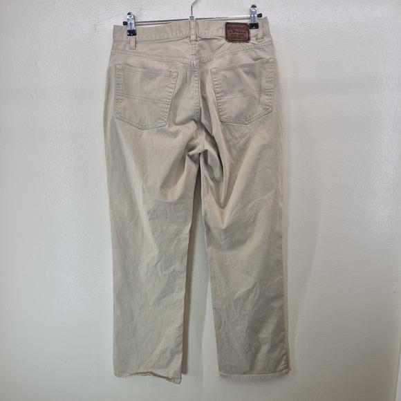 Polo Ralph Lauren Authentic Dungarees Chino Pant Men's 32x30 Beige Straight Fit - Picture 4 of 8